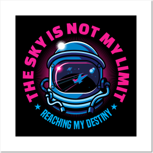 The Sky Is Not My Limit | Reaching My Destiny | Motivational Posters and Art